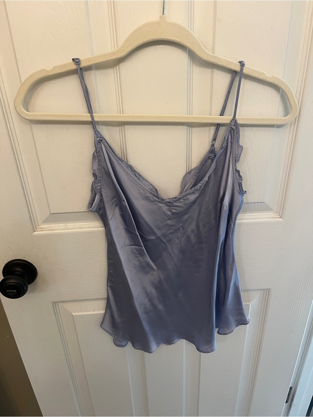 Aritzia Wilfred Lilac Satin Lace Trim Camisole size M